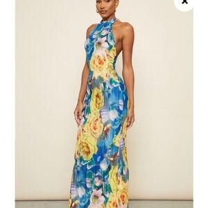 Pretty little thing halter maxi